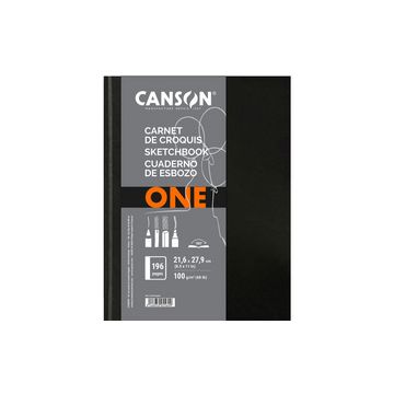 CANSON Carnet de dessin ARTBOOK ONE, 102 x 152 mm, noir