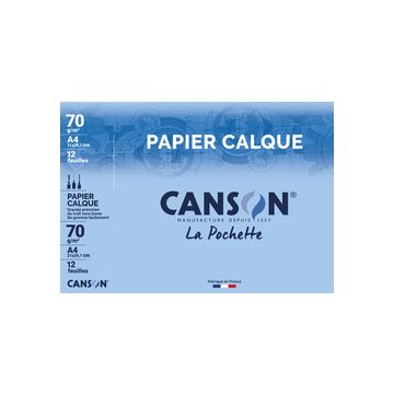 CANSON Papier calque satin, format A4, 70 g/m2