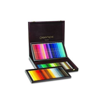CARAN D'ACHE Crayons de couleur PABLO, coffret bois de 120