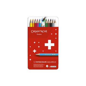 CARAN D'ACHE Crayons de couleur SWISSCOLOR Aquarelle CARAN D'ACHE Crayons de couleur SWISSCOLOR Aquarelle