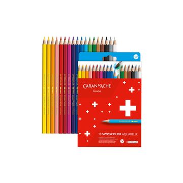 CARAN D'ACHE Crayons de couleur SWISSCOLOR Aquarelle CARAN D'ACHE Crayons de couleur SWISSCOLOR Aquarelle