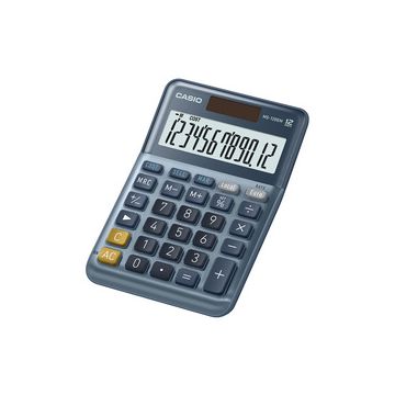 CASIO Calculatrice de bureau MS-120EM, 12 chiffres, argent