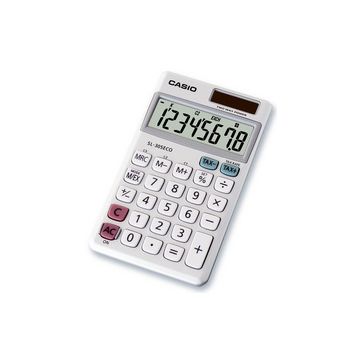 CASIO calculatrice SL-305 ECO, fonctionnement par pile ou