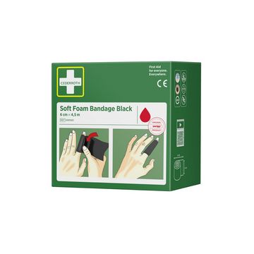 CEDERROTH Pansement "Soft Foam Bandage", noir