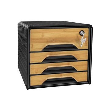 CEP Bloc de classement Smoove SECURE Silva, 4 tiroirs, noir/