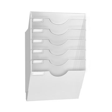CEP Présentoir mural ReCeption, format A4, 6 cases, blanc