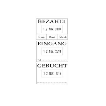COLOP Datumstempel 04060 L2 "BEZAHLT", mit Textplatte