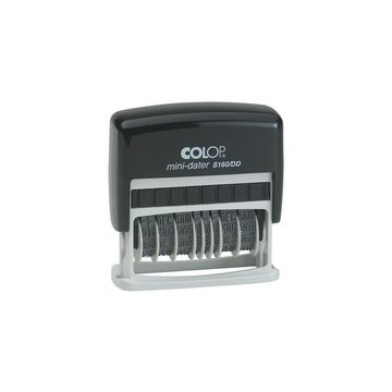 COLOP Mini Doppel-Datumstempel S160/DD, schwarz