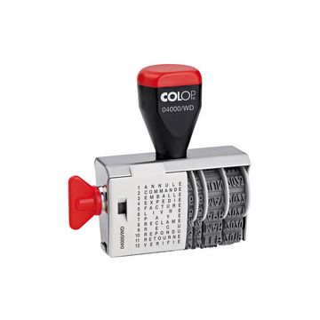 COLOP Tampon dateur toutes lettres 04000/WD, avec date