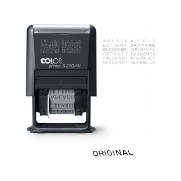 COLOP Wortbandstempel Printer S220/W, schwarz