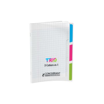CONQUERANT CLASSIQUE Cahier "TRIO", 170 x 220 mm, seyès