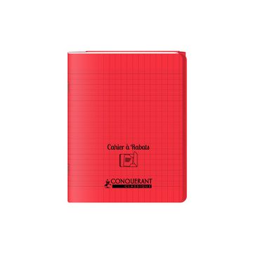 CONQUERANT CLASSIQUE Cahier à rabat 170 x 220 mm, rouge