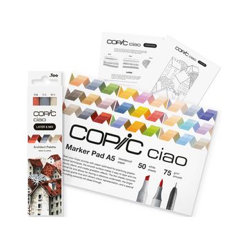 COPIC Marqueur ciao "LAYER & MIX Starter Set", Architect