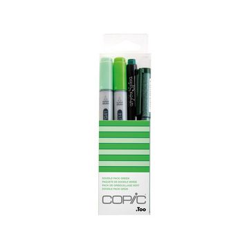 COPIC Marqueur ciao, kit de 4 "Doodle Pack Green"