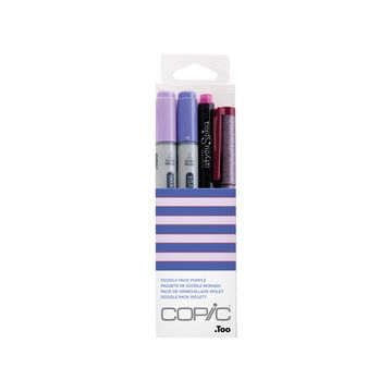 COPIC Marqueur ciao, kit de 4 "Doodle Pack Purple"