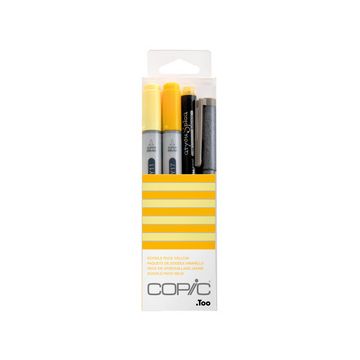 COPIC Marqueur ciao, kit de 4 "Doodle Pack Yellow"
