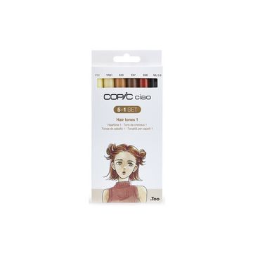COPIC Marqueur ciao, kit de 5+1 "Hair Tones 1"
