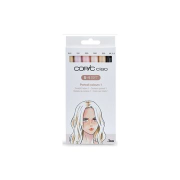 COPIC Marqueur ciao, kit de 5+1 "Portrait 1"