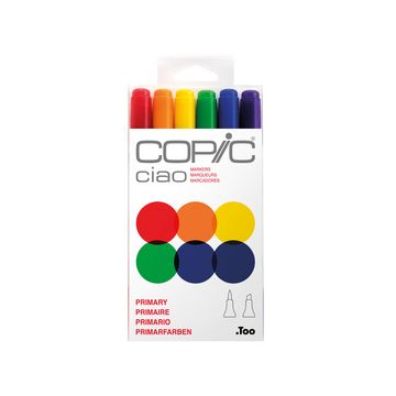 COPIC Marqueur ciao, kit de 6 "Primary"