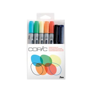 COPIC Marqueur ciao, kit de 7 "Doodle Kit Rainbow"