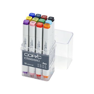 COPIC Marqueur classic, kit de 12 pièces de base