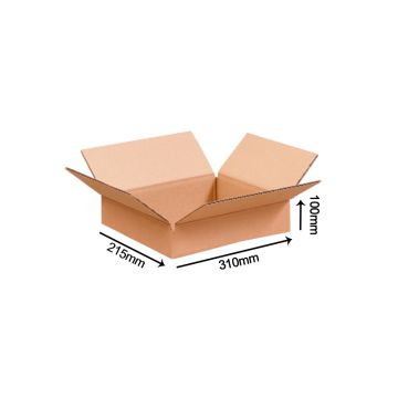 Lot de 20 cartons caisse américaine - 310 x 215 x 100 mm S.C.