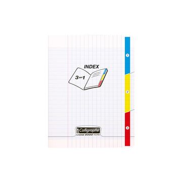 Calligraphe Cahier 3 index 8000 POLYPRO, 170 x 220 mm
