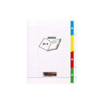 Calligraphe Cahier 4 index 8000 POLYPRO, 170 x 220 mm