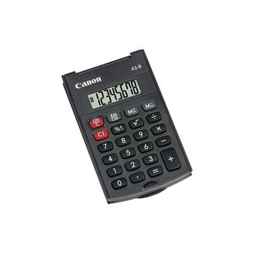 Canon Calculatrice AS-8, fonctionnement par piles
