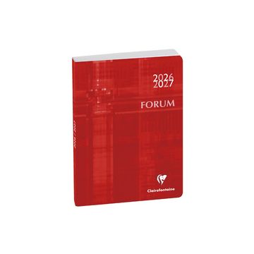 Clairefontaine Agenda scolaire FORUM Metric, 2026/2027,rouge