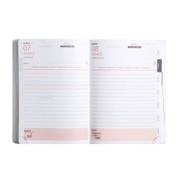 Clairefontaine Agenda scolaire Koverbook Blush, 2026/2027 x6