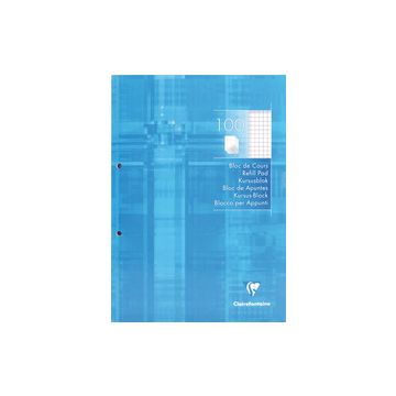 Clairefontaine Bloc de cours, A4, quadrillé 5x5, 200 pages