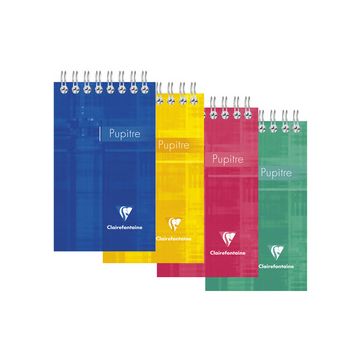 Clairefontaine Bloc spiralé, 75 x 127 mm, quadrillé 5/5 x10