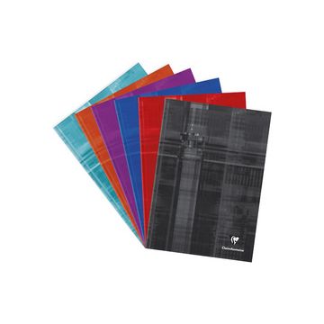 Clairefontaine Cahier broché rembordé rigide, A4, séyès x5