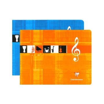 Clairefontaine Cahier de Musique, 170 x 220 mm paysage Clairefontaine Cahier de Musique, 170 x 220 mm paysage