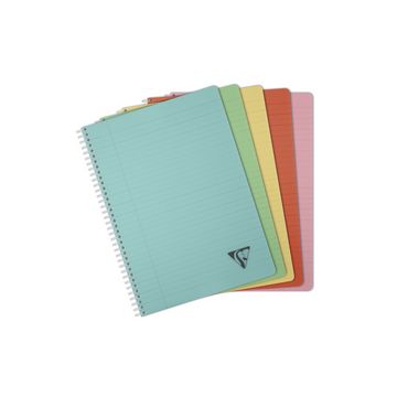 Clairefontaine Cahier reliure intégrale LINICOLOR, A4 x5 Clairefontaine Cahier reliure intégrale LINICOLOR, A4 x5