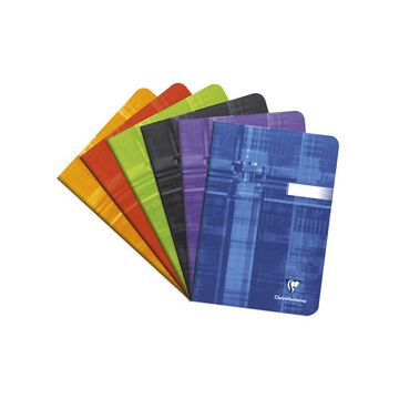 Clairefontaine Carnet piqûre, 148 x 210 mm, ligné 8 mm x10 Clairefontaine Carnet piqûre, 148 x 210 mm, ligné 8 mm x10