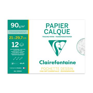 Clairefontaine Papier calque, 90/95 g/m2, A4