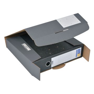 ColomPac Carton d'expédition pour classeur, (L)80 mm, gris x20