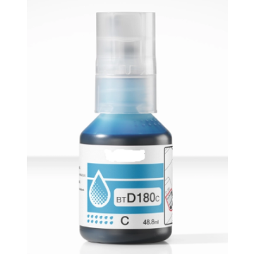 Bouteille d'encre compatible Brother BTD180C - cyan