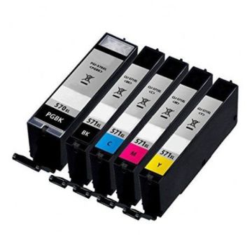 Compatibles Canon PGI570XL-CLI571XL - Cartouches d'encre Multipack 5 cartouches (PGI-570XL + CLI-571XL BKCMY)