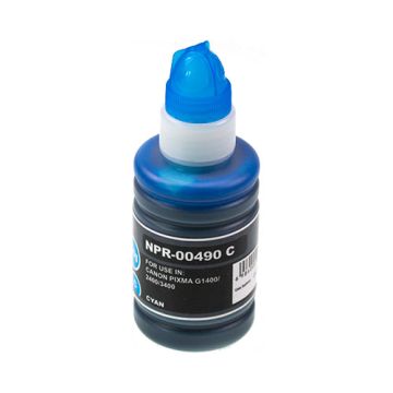 Bouteille d'encre compatible Canon 0664C001 / GI-490 C - cyan
