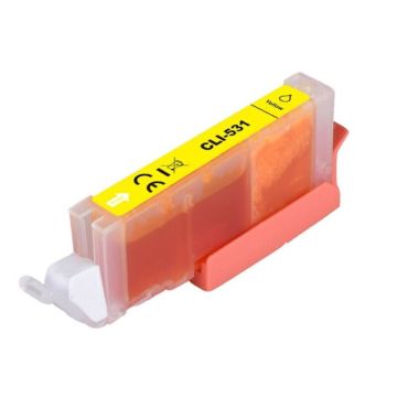 Cartouche compatible Canon 6121C001 / CLI-531 Y - jaune