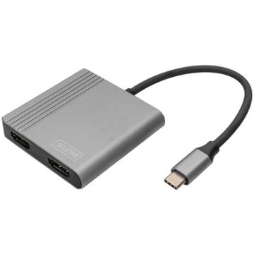 DIGITUS Adaptateur graphique, USB-C - HDMI 2-en-1 DIGITUS Adaptateur graphique, USB-C - HDMI 2-en-1