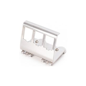 DIGITUS Adaptateur pour rail DIN pour modules Keystone, inox