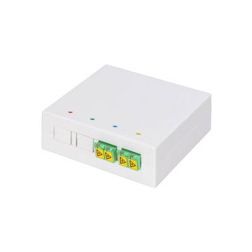 DIGITUS Boîtier FTTH, 2x LC/APC DX femelle avec obturateur