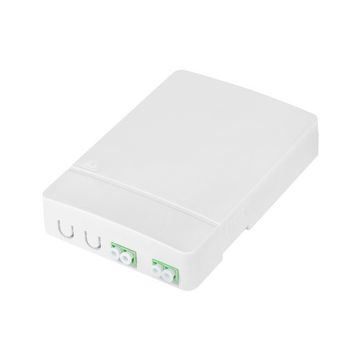 DIGITUS Boîtier FTTH, 2x LC/APC DX femelle, blanc