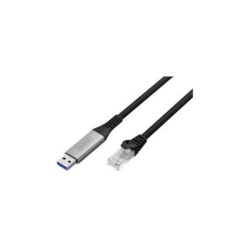 DIGITUS Câble Ethernet USB 3.2, USB-A - RJ45 mâle, 15 m