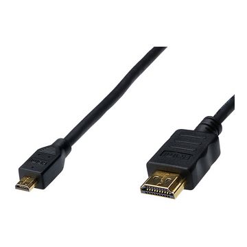 DIGITUS Câble High Speed, HDMI-A - HDMI-D micro