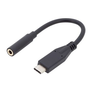 DIGITUS Câble adaptateur audio USB Type-C, 0,2 m, noir
